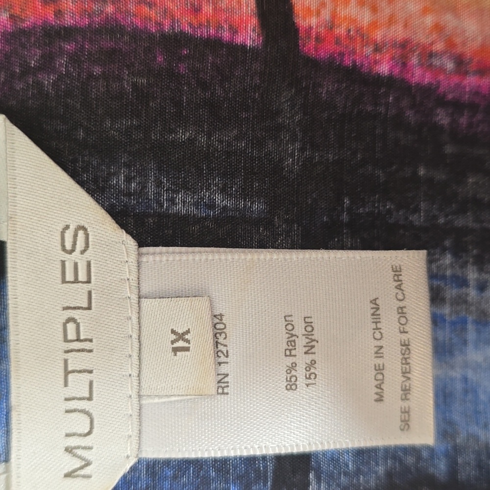 Multiples Colorful Abstract Women's Top - Picture 3 of 8